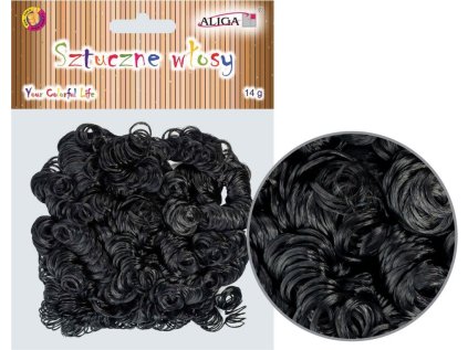 ALIGA umělé vlasy WLO-7714 černé 14g
