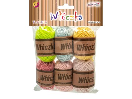 ALIGA bavlnka WL-9427 38m 6ks Bavlněné provázky Mulina MUL-3150