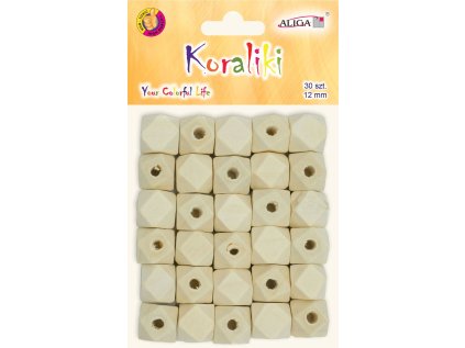 ALIGA korálky PJ-0768 12mm 30ks geometr.
