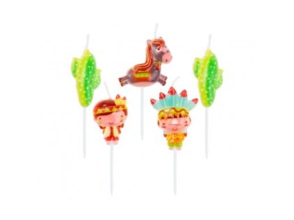 GD Svíčky dortové tvar Indiáni SW-SPID