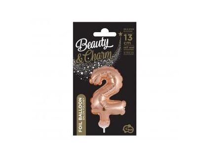 GD balónek fóliový 13cm 2 starorůžová