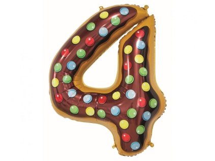 GD balónek fóliový 78cm "4"