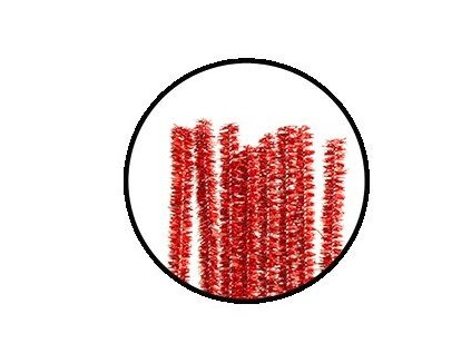 ALIGA drátky plyšové 40ks DPK-03 červené