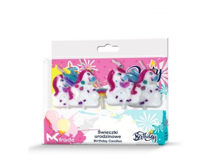 Svíčky dortové SF-074 "jednorožci"