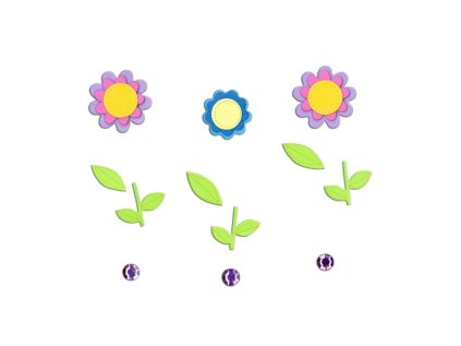 BREWIS samolepka PVC16 48+20ks Kytky