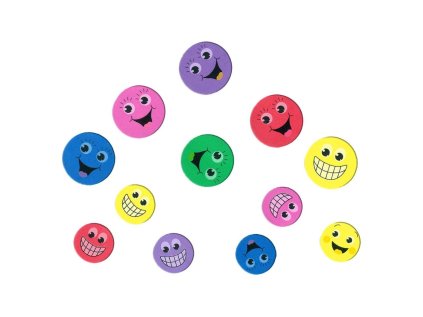 BREWIS samolepka PVC19 54ks Smajlik