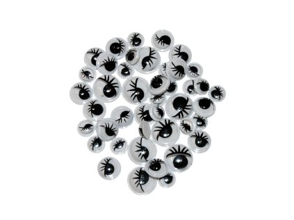 BREWIS oči RO14 6,8,10mm 44ks s řasy