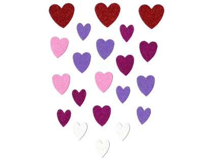 BREWIS samolepka PVW06 64ks Srdce