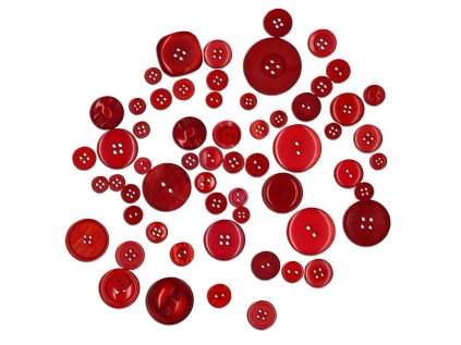 BREWIS knoflíky GU3 40g červené