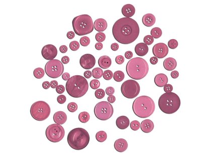 BREWIS knoflíky GU5 40g růžové