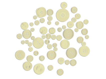 BREWIS knoflíky GU9 40g bílé