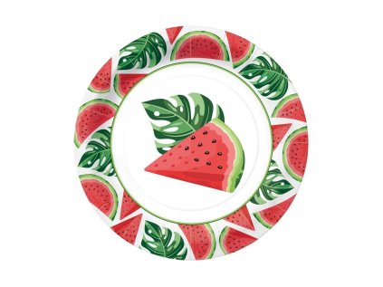 PAW talíř 18cm 10ks Watermelon Eco