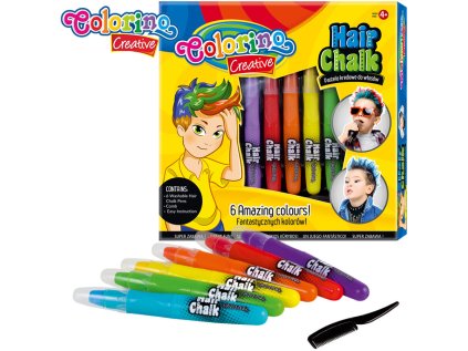 Colorino křídy na vlasy 5 barev Boys