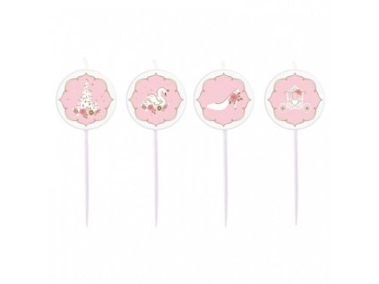 GD Svíčky dortové tvar Mini Princess 4ks