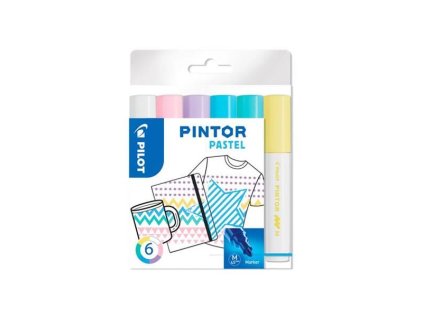 PILOT PINTOR set 6ks PASTEL MIX