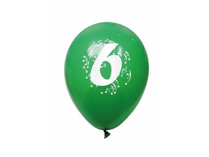 ARPEX balónek potisk "6" 3 ks K7936