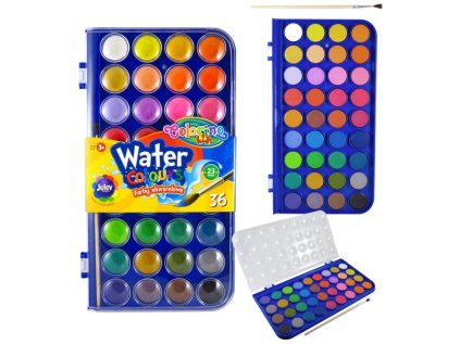 Colorino vodové barvy 36ks 23mm NEW