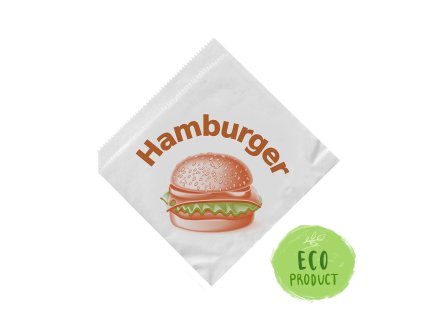kapsy na hamburger 16 x 16 cm 500 ks