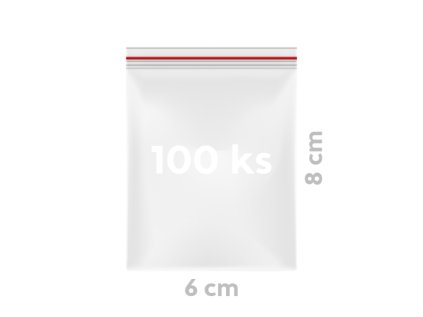 sacky rychlouzaviraci 6 x 8 cm 100 ks v bal