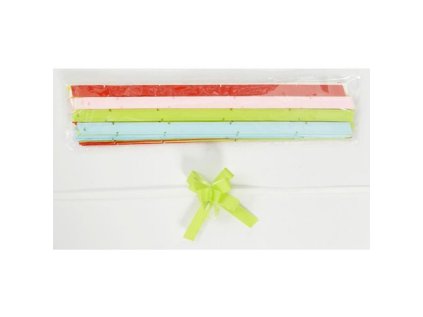 stuha stahovaci 1x20 cm hladka mix barev 1ks