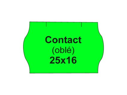 etikety cen contact 25x16 oble 1125 etiket kotoucek zelene