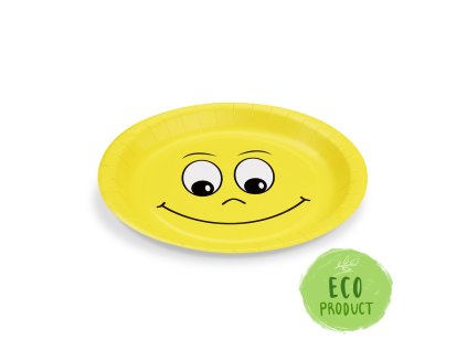 talire papirove 23 cm smiley 10ks
