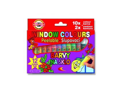 barva na sklo sada 12 x 10 5 ml