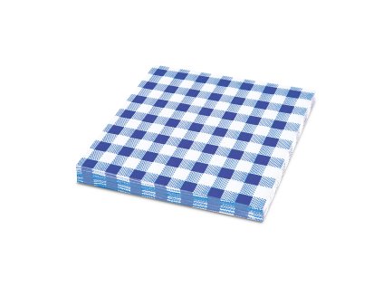 ubrousky 1 vrstve 33 x 33 cm karo modre 100 ks