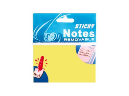 blok lepici zluty 50 x 76 mm