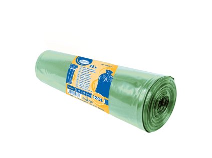 pytle na odpad 120 l zelene 70 x 110 cm 38mic typ 60