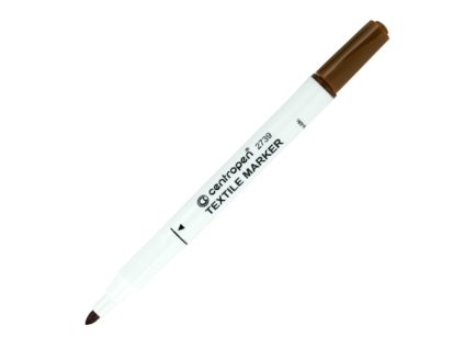 popisovac centropen 2739 textile hnedy