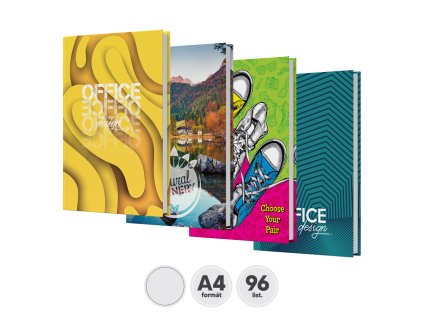 kniha zaznamova cista a4 96 listova