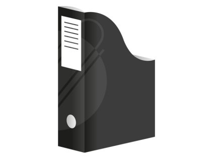 stojan na casopisy a4 karton cerny