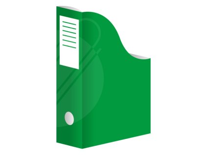 stojan na casopisy a4 karton zeleny