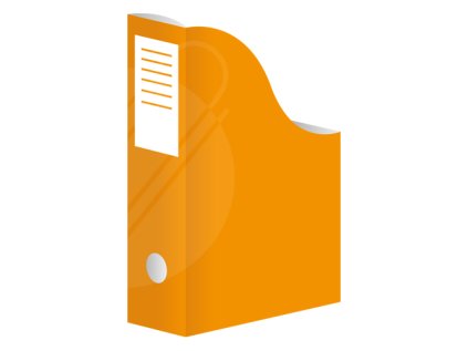 stojan na casopisy a4 karton oranz