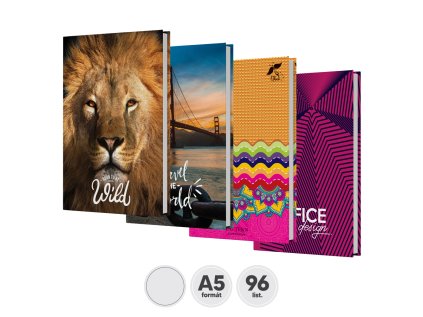 kniha zaznamova cista a5 96 listova