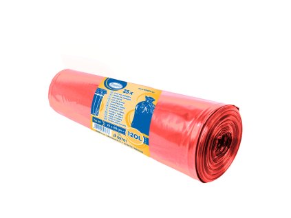 pytle na odpad 120 l cervene 70x110 cm 38mic typ 60