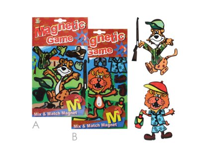 magneticka hra oblec me tygr lev