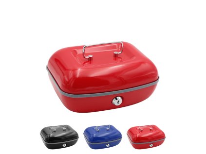 pokladna kovova eagle 8333 s cerna modra cervena