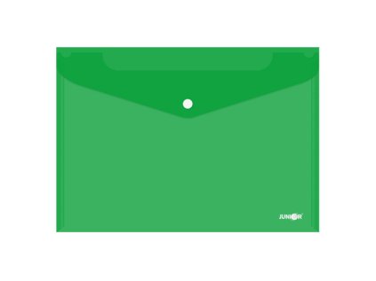 obal s patentkou pp a4 pruhledny zeleny