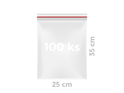 sacky rychlouzaviraci 25 x 35 cm 100 ks v bal