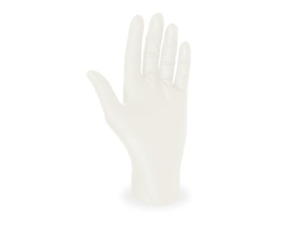 rukavice latexove bile nepudrovane m 100 ks