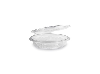 miska osmihranna pruhledna s vickem 250 ml 50 ks