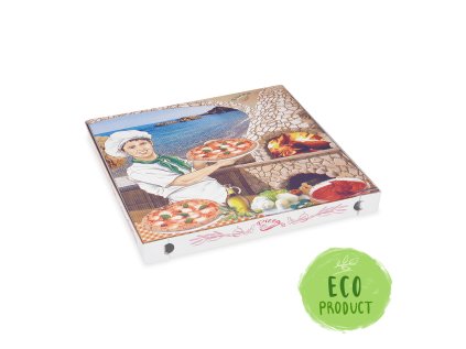 krabice na pizzu z vlnite lepenky 40 x 40 x 3 cm 100 ks