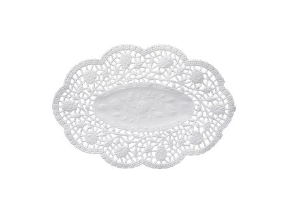 krajky dekor ovalne 22 x 15 cm 500 ks v bal