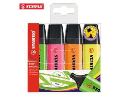 zvyraznovac stabilo boss sada 4 ks neon