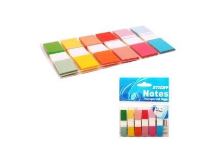 zalozka lepici neon 6 barev x 25 ks pvc