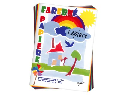 slozka barevneho papiru a4 8 listu samolepici