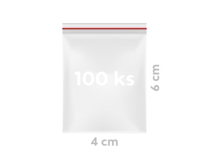 sacky rychlouzaviraci 4 x 6 cm 100 ks v bal