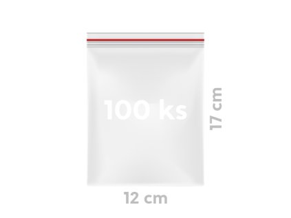 sacky rychlouzaviraci 12 x 17 cm 100 ks v bal